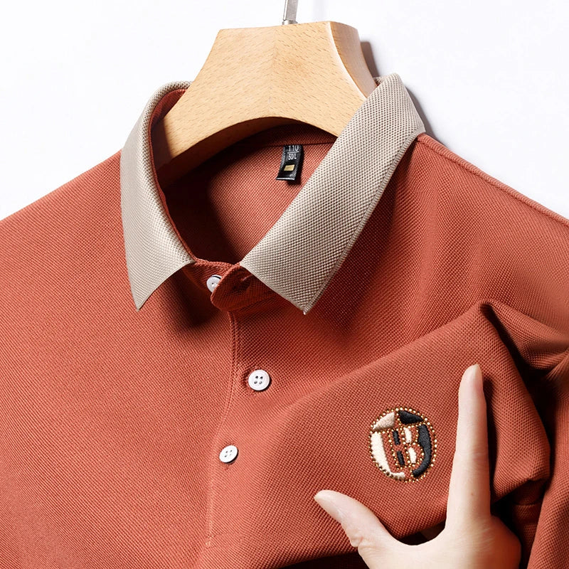 Elegant Dual Tone Polo Shirt