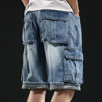 Vintage Cargo Denim Shorts
