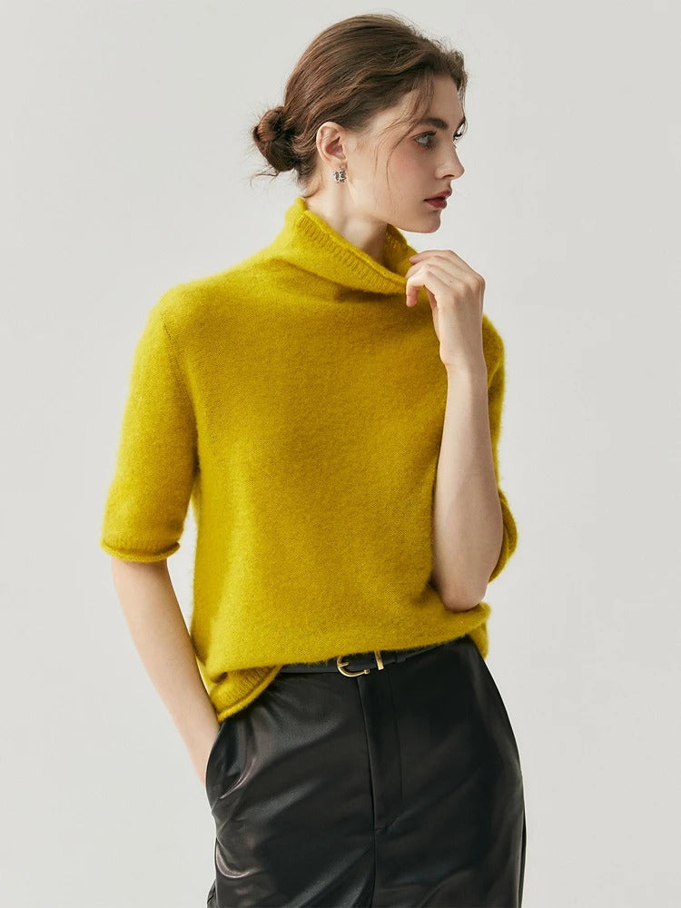 Elegant Half Sleeve Knit