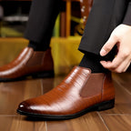 Men's Patent Ankle Boots