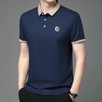 Elegant Dual Tone Polo Shirt
