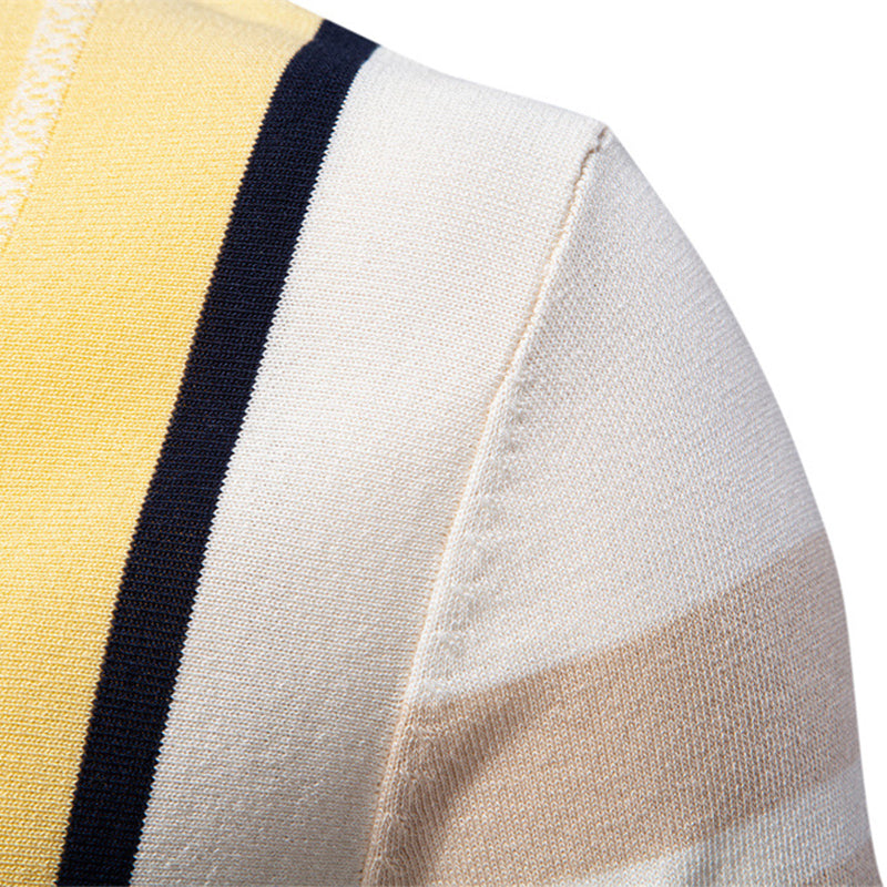Marzio Contrast Knit Polo