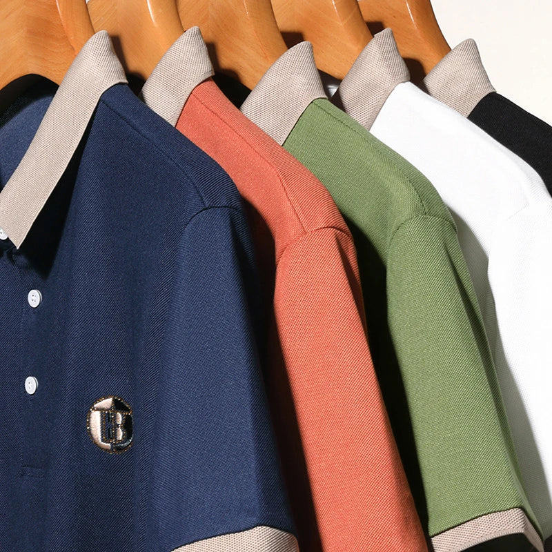 Elegant Dual Tone Polo Shirt