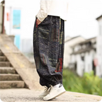 Breathable Blend Baggy Trousers