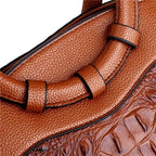 Luxury Croc-Embossed Leather Bag