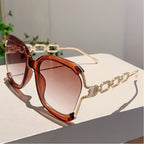 Pearl Chain Gradient Sunglasses