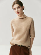 Elegant Half Sleeve Knit