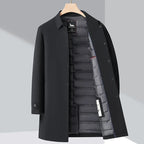 Luxury Hooded Down Parka Coat