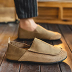 Suede Leather Slip-Ons