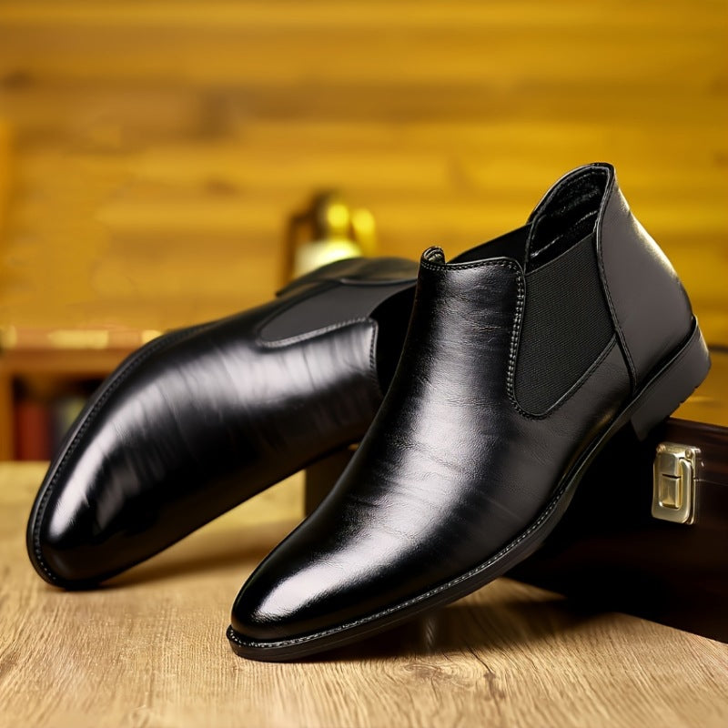 Men's Patent Ankle Boots