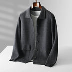 Thick Knitted Button-Up Sweater