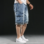 Vintage Cargo Denim Shorts