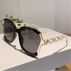Pearl Chain Gradient Sunglasses