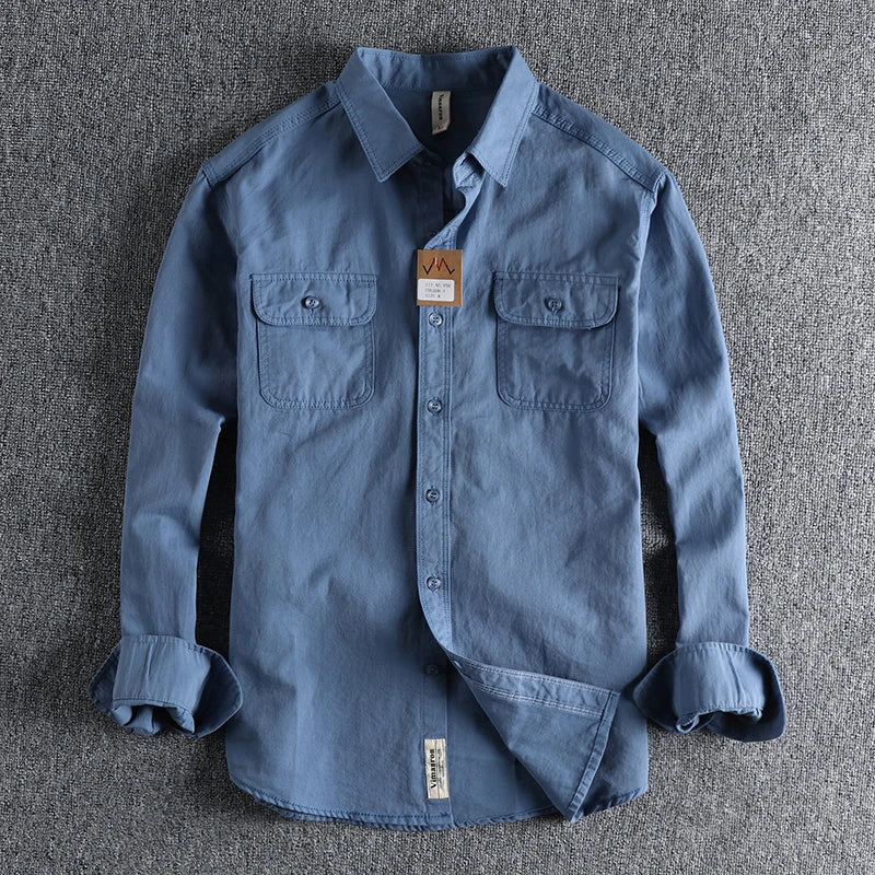 Cotton Cargo Shirt Jacket