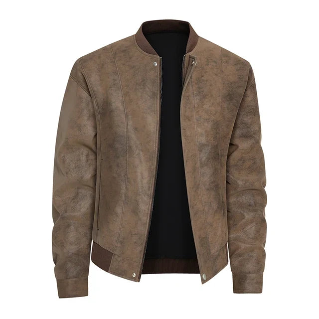 Suede Leather Biker Jacket