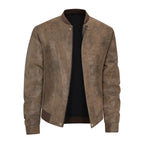 Suede Leather Biker Jacket