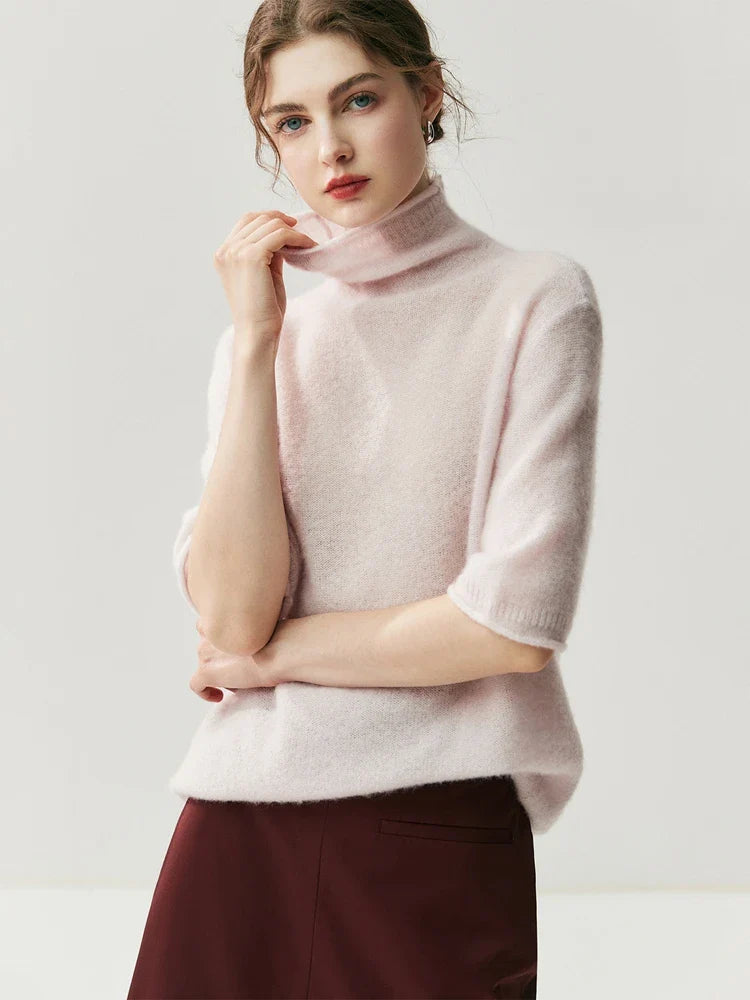 Elegant Half Sleeve Knit