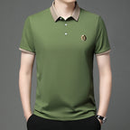 Elegant Dual Tone Polo Shirt