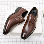 Men's Split Leather Business Loafers