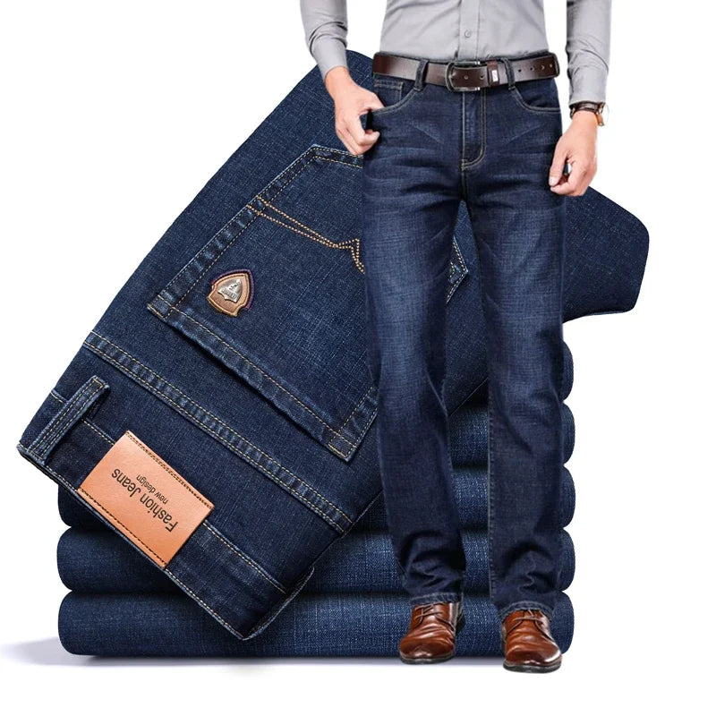Casual Straight Stretch Jeans