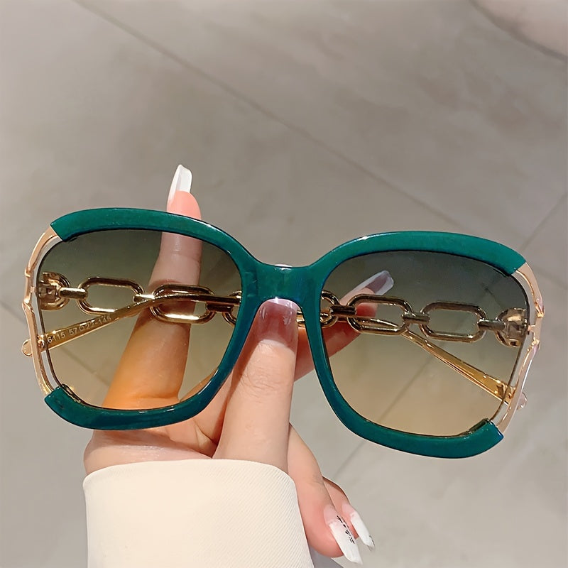 Pearl Chain Gradient Sunglasses