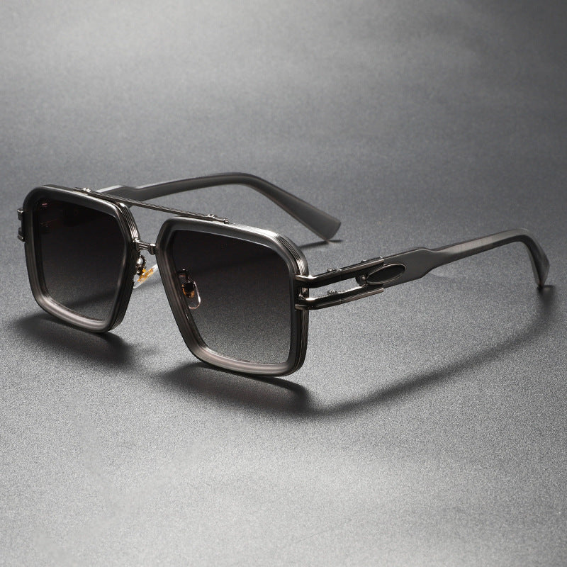 Double Beam Retro Sunglasses