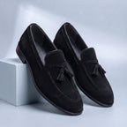 Suede Tassel Driving Loafers