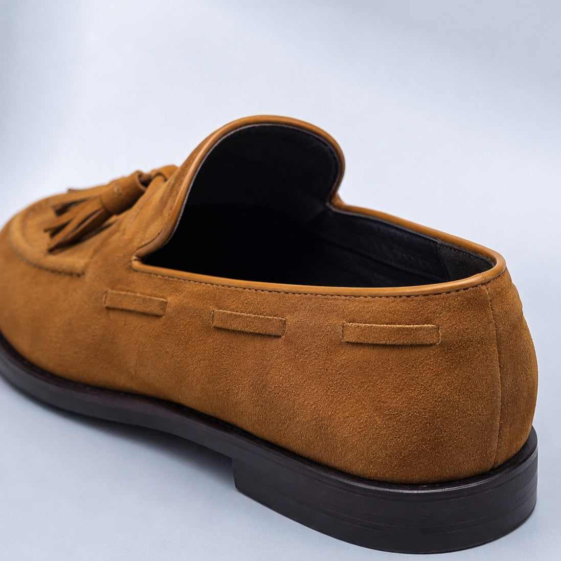 Suede Tassel Driving Loafers