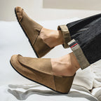 Suede Leather Slip-Ons