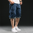 Vintage Cargo Denim Shorts