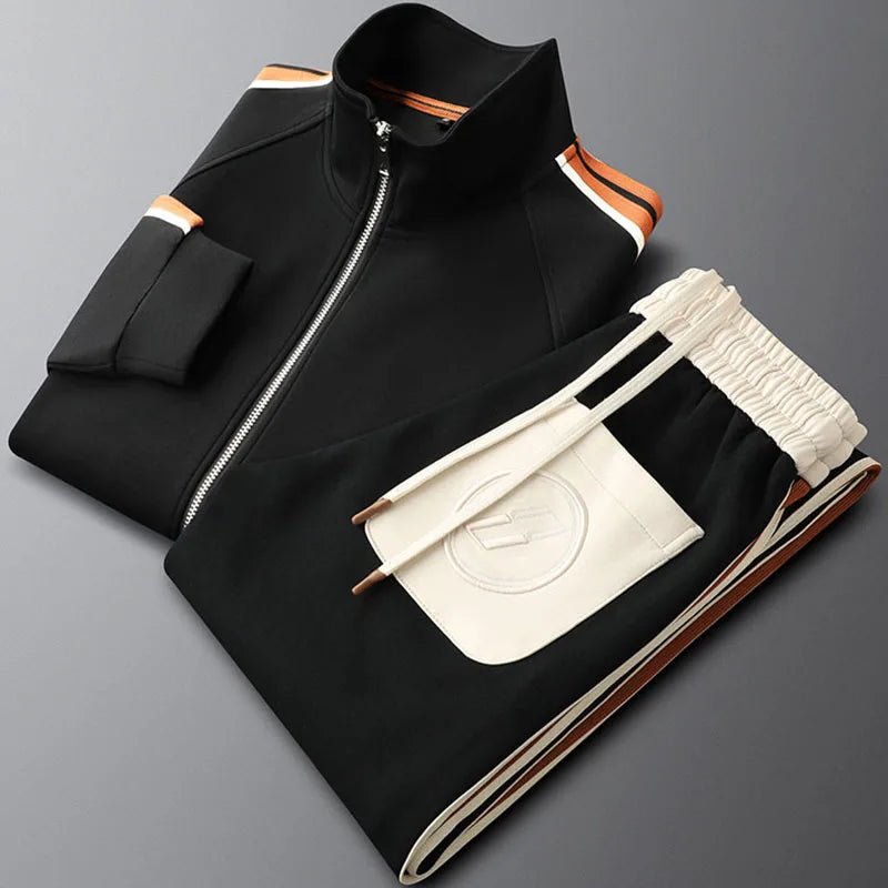 Stand-Collar Casual Sports Suit