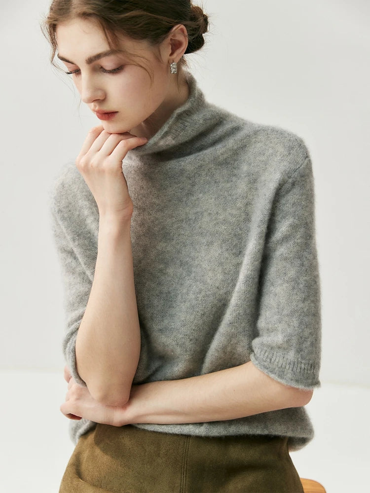 Elegant Half Sleeve Knit
