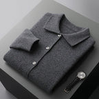 Thick Knitted Button-Up Sweater