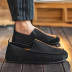 Suede Leather Slip-Ons