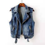 Classic Denim Sleeveless Jacket