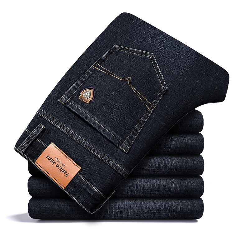 Casual Straight Stretch Jeans