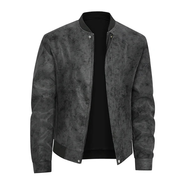 Suede Leather Biker Jacket