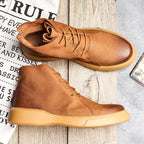 Retro Lace-Up Casual Boots