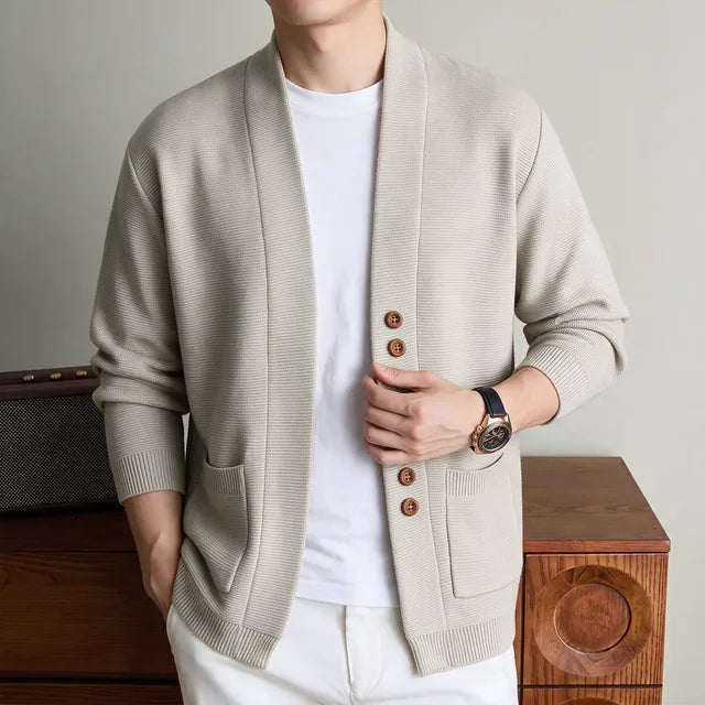 Slim Fit Cardigan Sweater