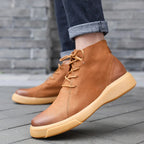 Retro Lace-Up Casual Boots