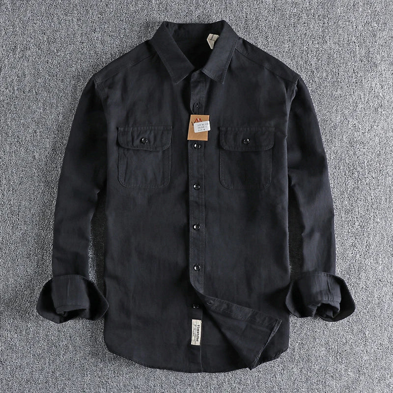 Cotton Cargo Shirt Jacket