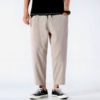Urban Ease Cropped Cotton Pants