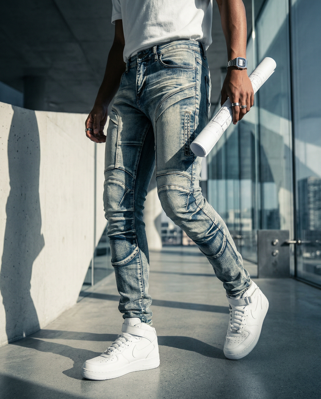 Stretch Slim Denim Pants