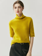 Elegant Half Sleeve Knit