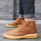 Retro Lace-Up Casual Boots