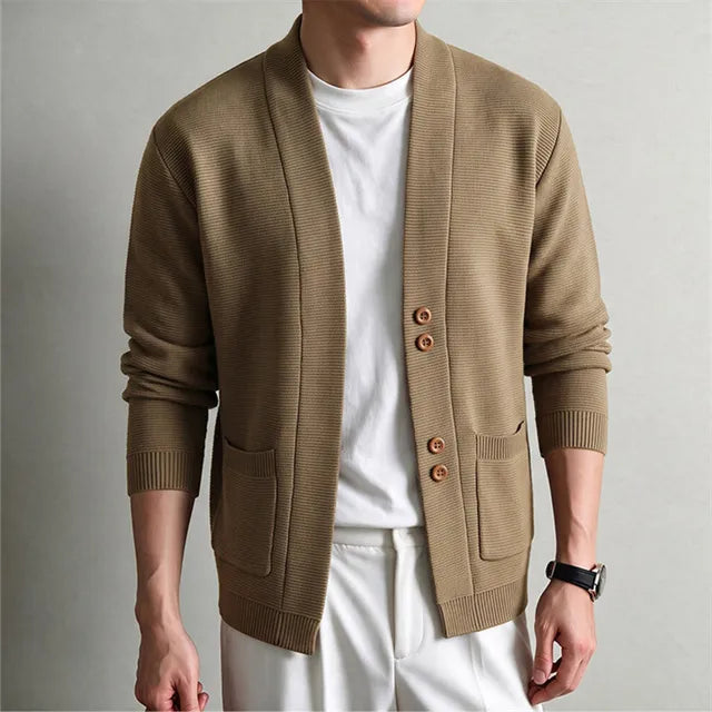 Slim Fit Cardigan Sweater