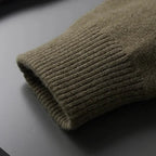 Thick Knitted Button-Up Sweater