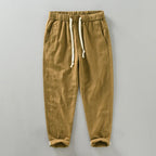 Linen Drawstring Casual Pants