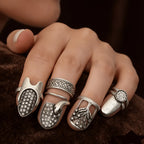 Retro Punk Adjustable Nail Ring