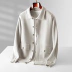 Thick Knitted Button-Up Sweater